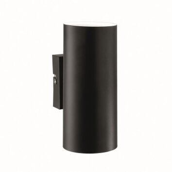 Ideal Lux HOT Lampa ścienna Czarny, 2-punktowe