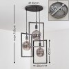 Janskloster Lampa Wisząca Stal szczotkowana, 3-punktowe Janskloster Lampa Wisząca Stal szczotkowana, 3-punktowe