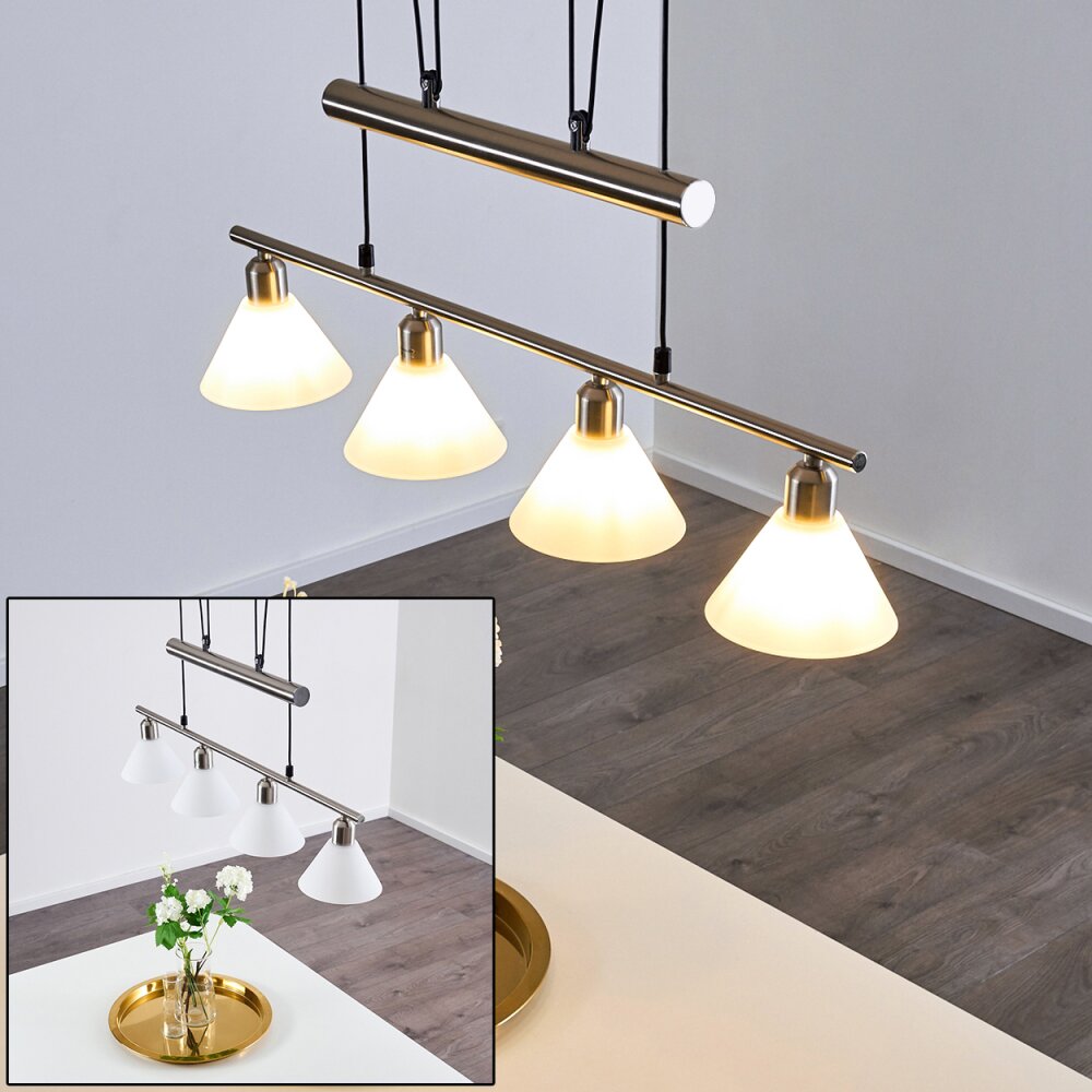 Bamenda Lampa Wisząca Nikiel matowy, 4-punktowe main product photo