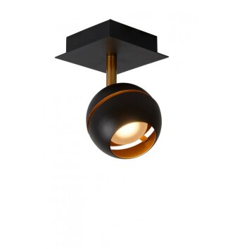 Lucide BINARI Lampa sufitowa LED Czarny, 1-punktowy