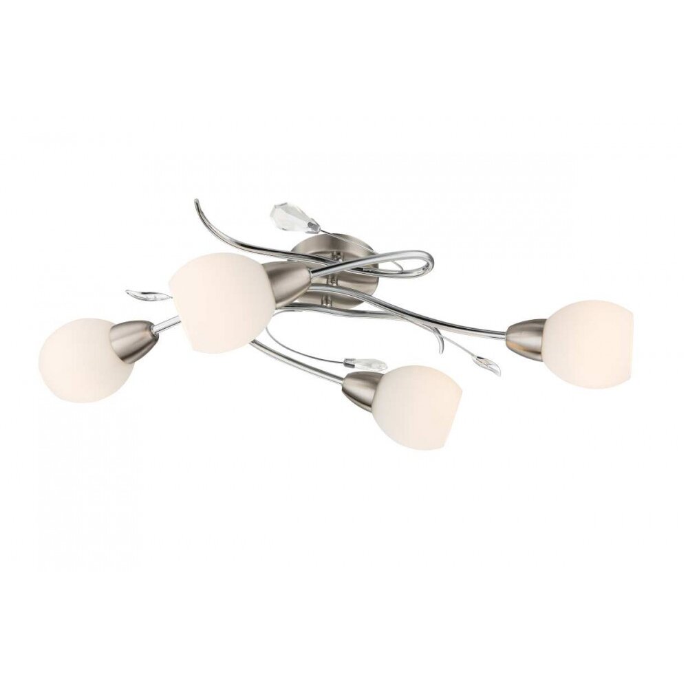 Globo Lilly lampa sufitowa Chrom, Nikiel matowy, 4-punktowe main product photo