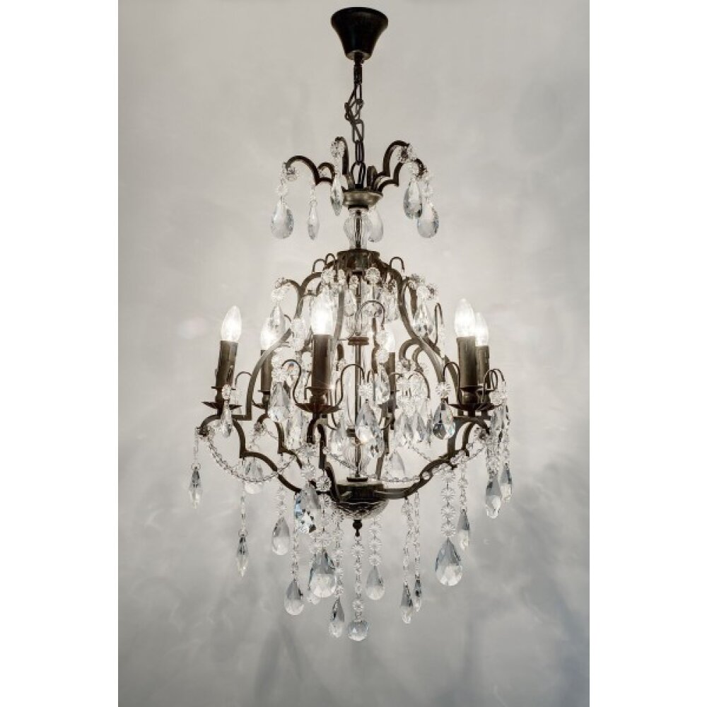 Holländer CRISTALLO lampa wisząca Antracytowy, 6-punktowe main product photo