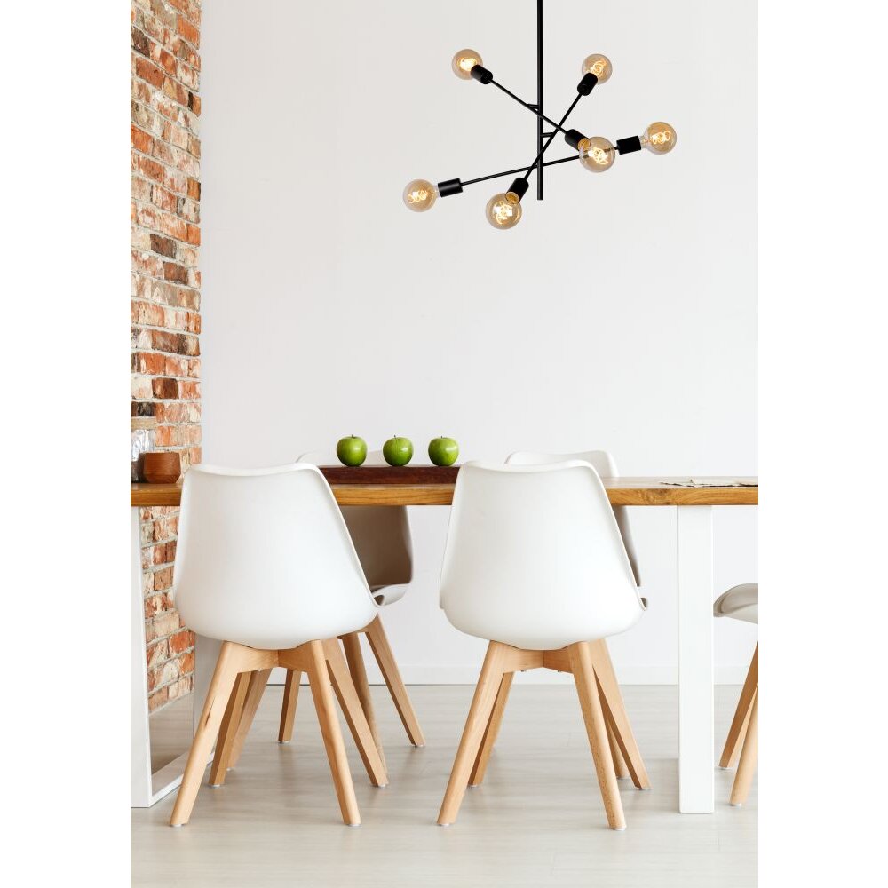 Lucide LESTER Lampa Sufitowa Czarny, 6-punktowe main product photo