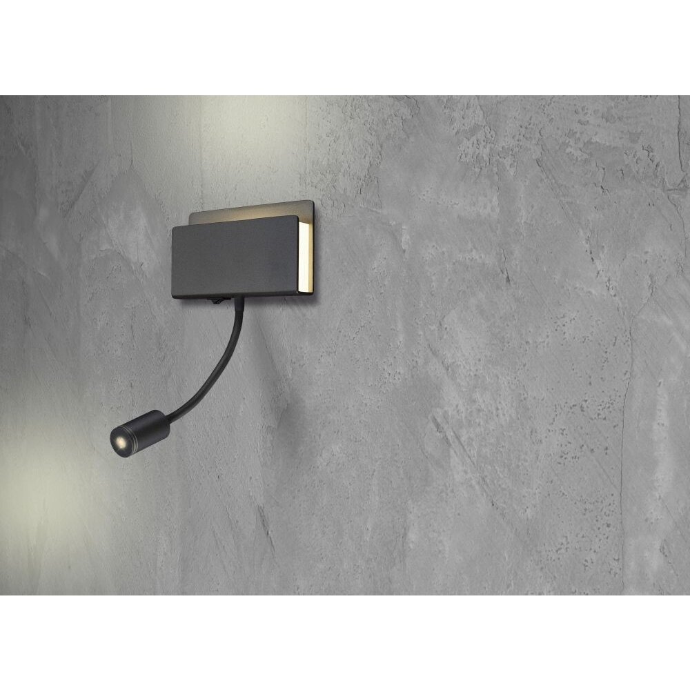 Mantra CABARETE Lampa ścienna LED Czarny, 1-punktowy main product photo