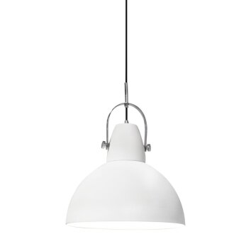 Lampa Wisząca By Rydens Hoop Biały, 1-punktowy