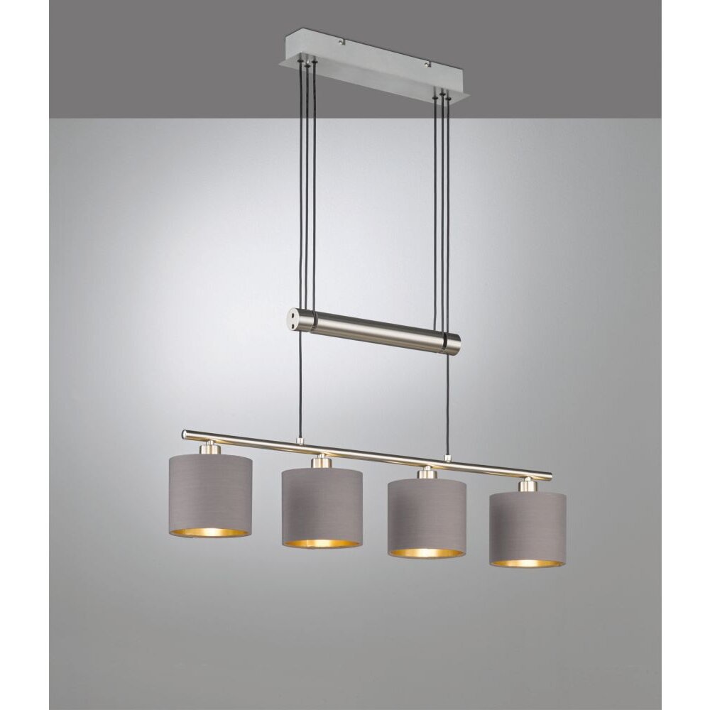 Trio GARDA Lampa Wisząca Nikiel matowy, 4-punktowe main product photo
