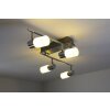 Trio 8214 lampa sufitowa LED Aluminium, Chrom, Stal nierdzewna, 4-punktowe