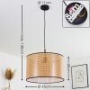 Stront Lampa Wisząca Czarny, 1-punktowy