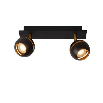Lucide BINARI Lampa sufitowa LED Czarny, 2-punktowe