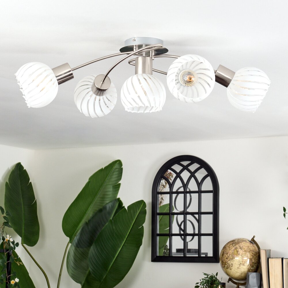 Globo WILLY Lampa Sufitowa Nikiel matowy, 5-punktowe main product photo