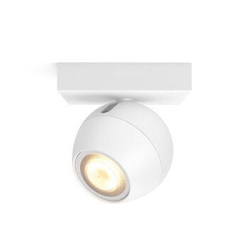 Philips Hue Ambiance White Buckram oprawy sufitowe roszerzenie Biały, 1-punktowy