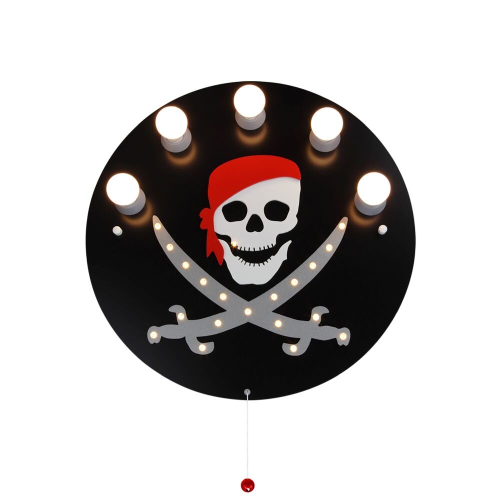 Elobra PIRAT Lampa Sufitowa Czarny, 5-punktowe main product photo