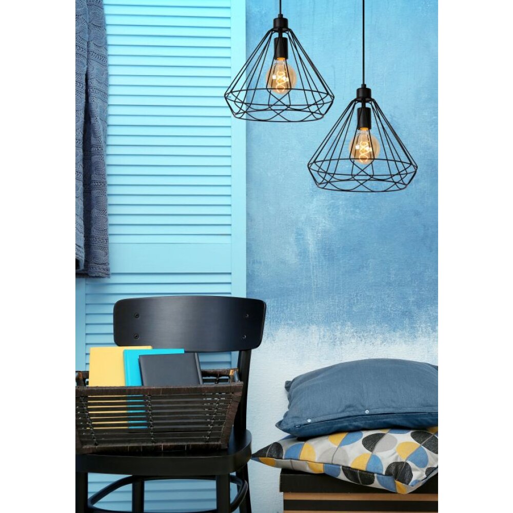 Lucide KYARA Lampa Wisząca Czarny, 1-punktowy main product photo