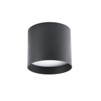 Faro Barcelona Natsu Lampa Sufitowa LED Czarny, 1-punktowy