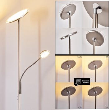 Veteli Lampa Stojąca oświetlająca sufit LED Biały, 2-punktowe
