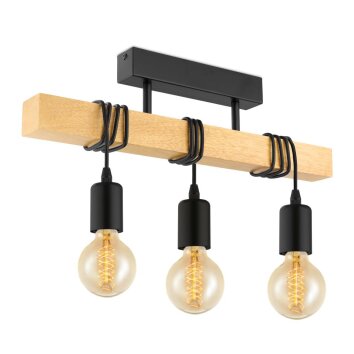 Oświetlenie Eglo TOWNSHEND lampa wisząca brązowy, czarny, 3-punktowe