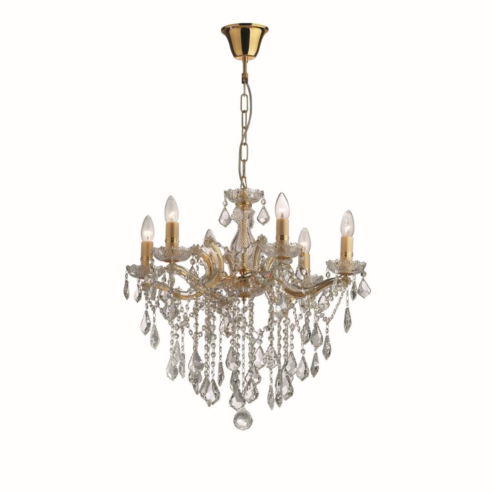 Ideal Lux FLORIAN Żyrandol Złoty, 6-punktowe main product photo