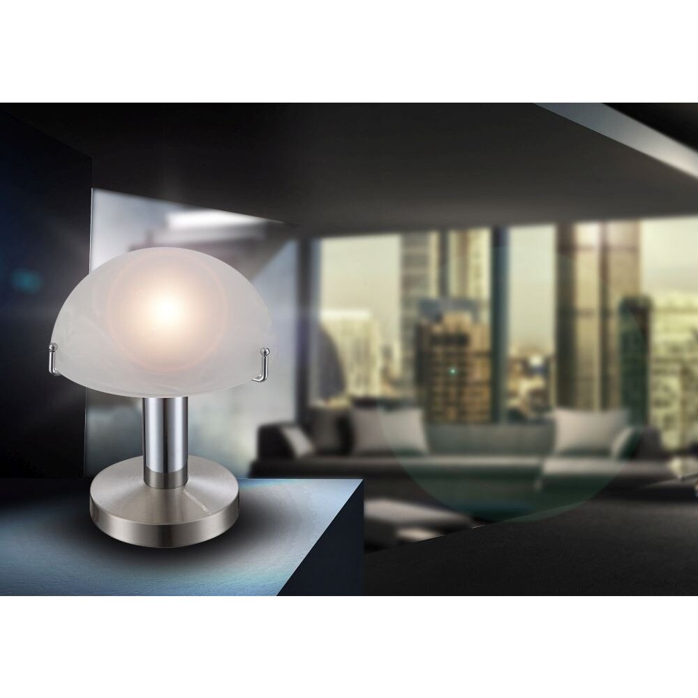 Globo Lampa stołowa LED Nikiel matowy, 1-punktowy main product photo