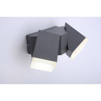 Paul Neuhaus RYAN Lampa ścienna LED Antracytowy, 2-punktowe