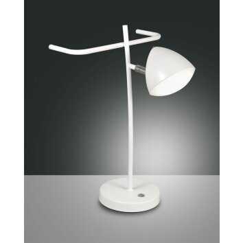 Fabas Luce Bike Lampa stołowa LED Biały, 1-punktowy