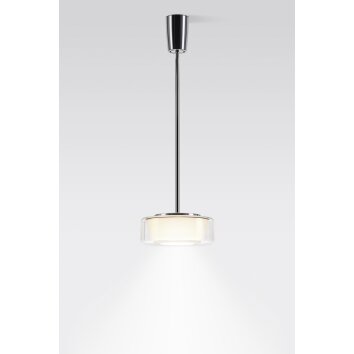 Serien Lighting CURLING Lampa Wisząca LED Aluminium, Chrom, 1-punktowy