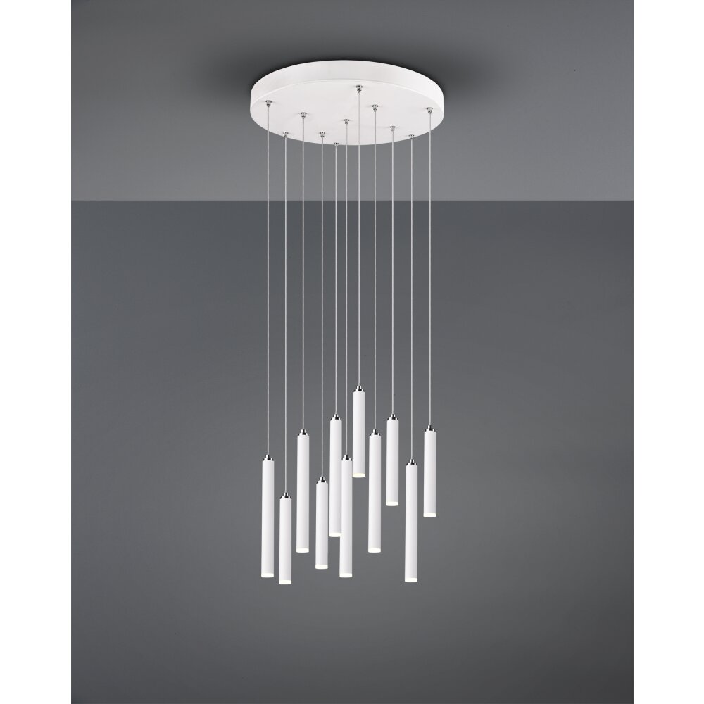Trio Tubular Lampa Wisząca LED Biały, 11-punktowe main product photo