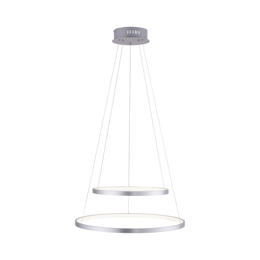 Leuchten Direkt Ls-CIRCLE Lampa Wisząca LED Stal nierdzewna, 1-punktowy, Zdalne sterowanie, Zmieniacz kolorów main product photo