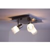 Brilliant LED lampy sufitowe listwy Chrom, Nikiel matowy, Biały, 3-punktowe