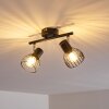 Bolderslev Lampa Sufitowa Chrom, Czarny, 2-punktowe