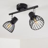 Bolderslev Lampa Sufitowa Chrom, Czarny, 2-punktowe