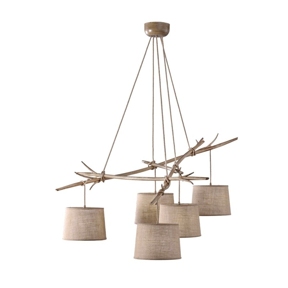 Mantra SABINA Lampa Wisząca Brązowy, 5-punktowe main product photo