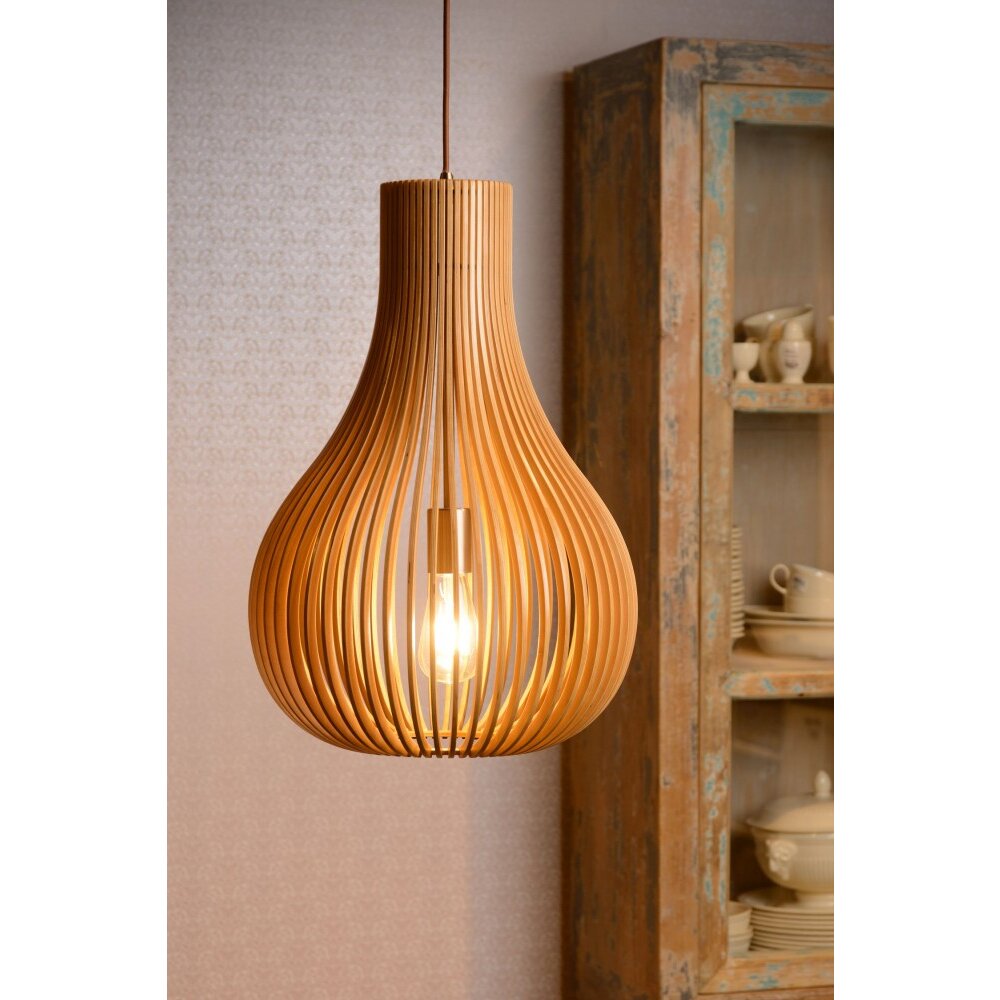 Lucide BODO lampa wisząca Brązowy, 1-punktowy main product photo