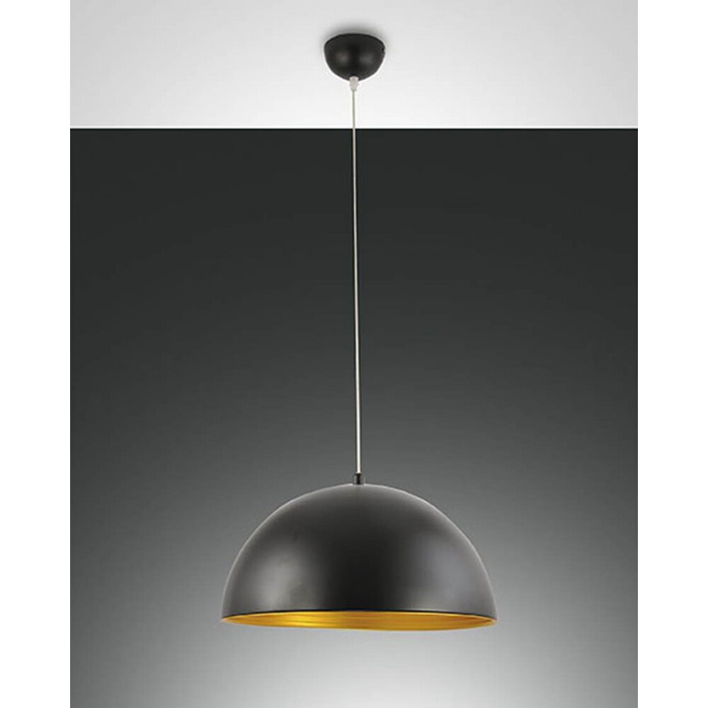 Fabas Luce DINGLE lampa wisząca Złoty, Czarny, 1-punktowy main product photo