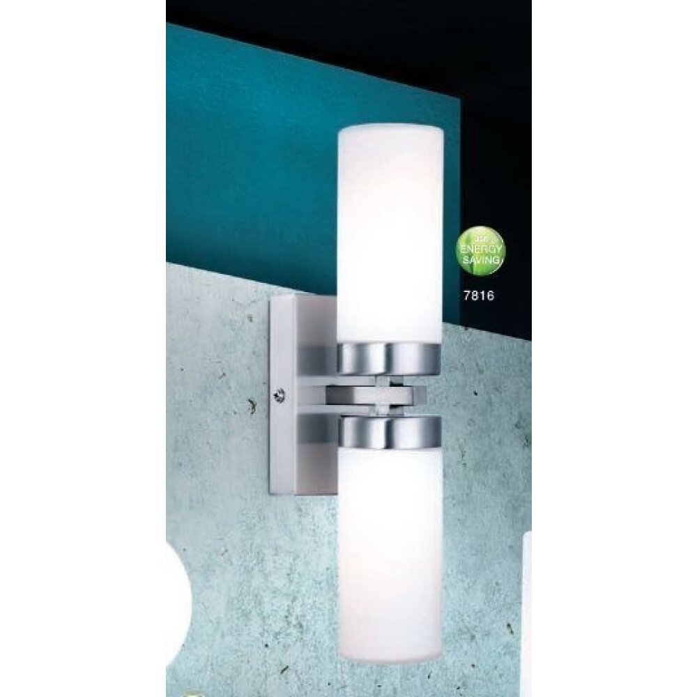 Globo SPACE lampa ścienna Chrom, Stal nierdzewna, Nikiel matowy, Biały, 2-punktowe main product photo