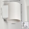 Letsbo Lampa ścienna Biały, 1-punktowy