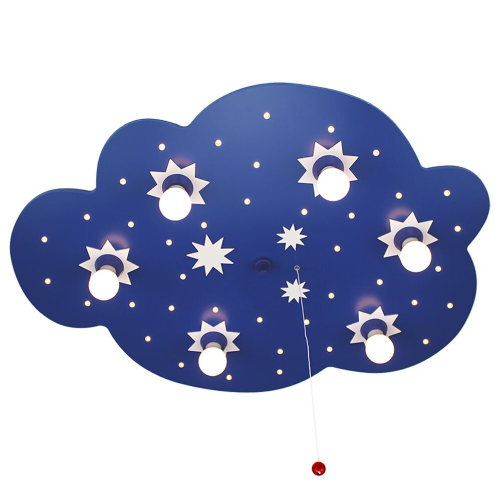 Elobra STERNENWOLKE Lampa ścienna Niebeieski, 6-punktowe main product photo