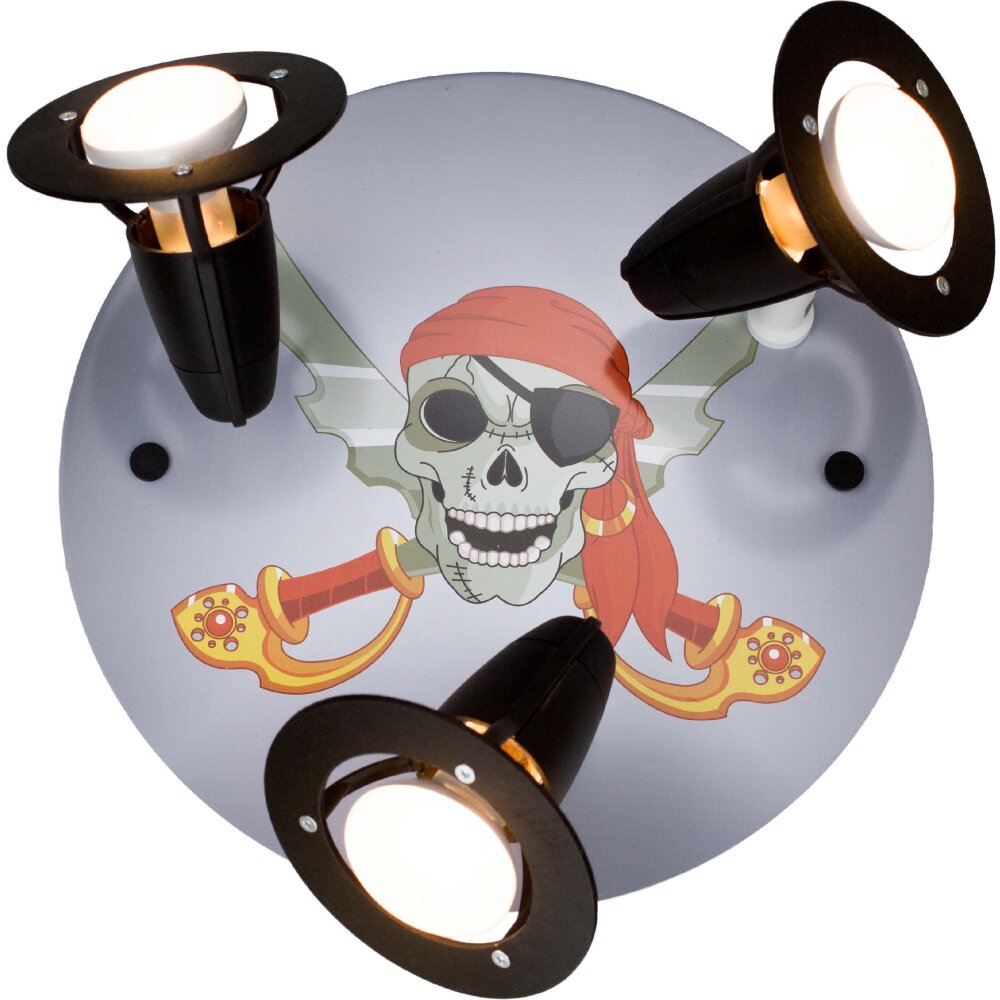 Elobra PIRAT sufitowa Czarny, 3-punktowe main product photo