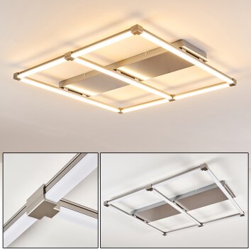 Beken Lampa Sufitowa LED Nikiel matowy, 1-punktowy