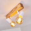 Barbengo Lampa Sufitowa jasne drewno, biały, 2-punktowe