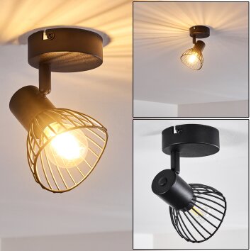 Lampa Sufitowa Holbol Czarny, 1-punktowy