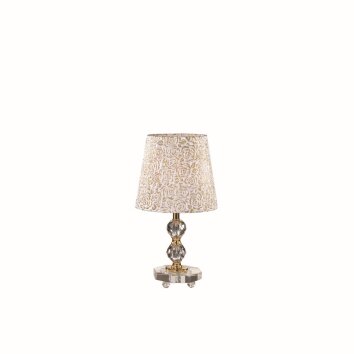 Ideal Lux QUEEN Lampa stołowa Złoty, Przezroczysty, 1-punktowy