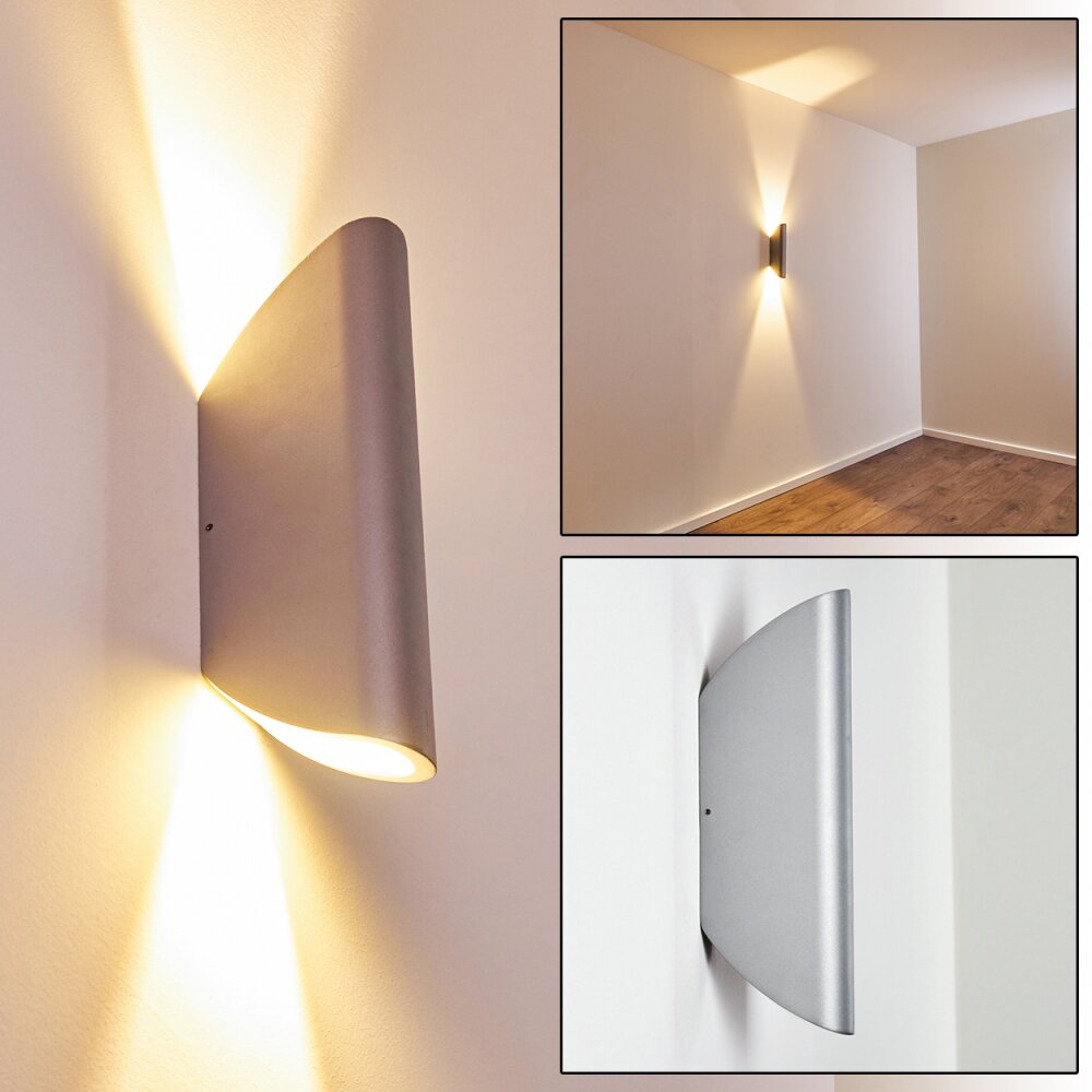 Gatunga Zewnętrzny kinkiet LED Srebrny, 2-punktowe main product photo