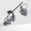 Foverup Lampa Sufitowa Chrom, Szary, 4-punktowe