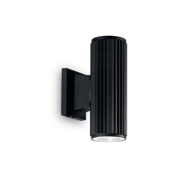 Ideal Lux BASE Lampa ścienna Czarny, 2-punktowe