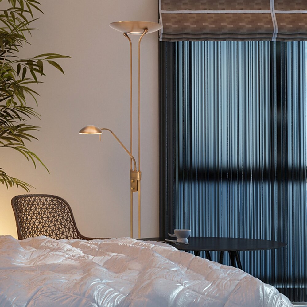 Steinhauer Mexlite Lampa Stojąca LED Brązowy, 2-punktowe main product photo