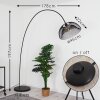 Pralo Lampa Stojąca Czarny, 1-punktowy