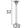 Nordlux LÃ˜NSTRUP zewnętrzna lampa stojąca Czarny, 1-punktowy