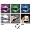 Lampa Ścienna Paul Neuhaus Q-Fisheye LED Stal nierdzewna, 2-punktowe, Zdalne sterowanie, Zmieniacz kolorów