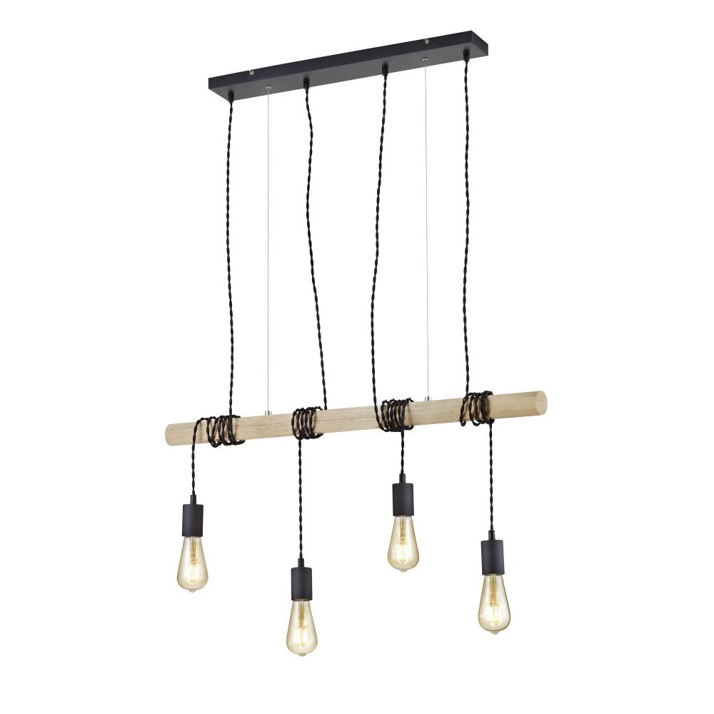 Lampa Wisząca Reality BRODY Czarny, 4-punktowe main product photo