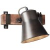 Lampa sufitowa Brilliant Plow Czarny, 1-punktowy